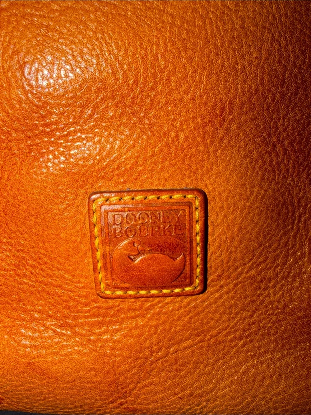Dooney & Bourke Large Natural Florentine Satchel with crossbody strap
